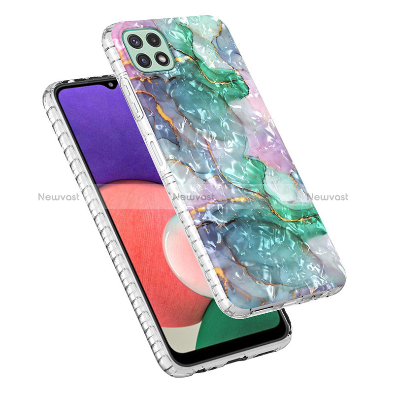 Silicone Candy Rubber Gel Fashionable Pattern Soft Case Cover Y04B for Samsung Galaxy A22 5G