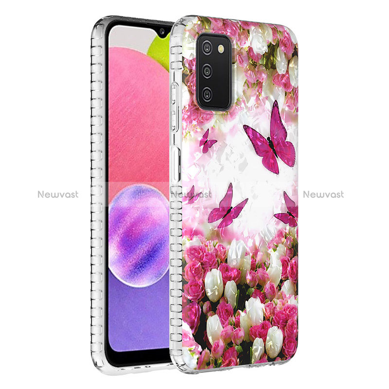 Silicone Candy Rubber Gel Fashionable Pattern Soft Case Cover Y04B for Samsung Galaxy F02S SM-E025F