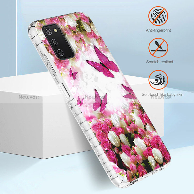 Silicone Candy Rubber Gel Fashionable Pattern Soft Case Cover Y04B for Samsung Galaxy F02S SM-E025F