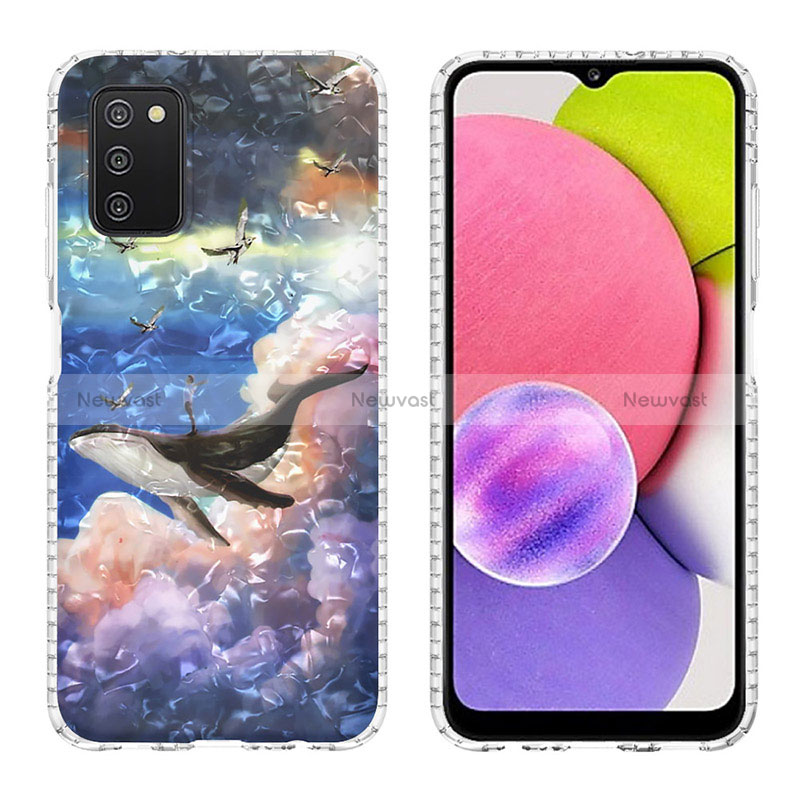 Silicone Candy Rubber Gel Fashionable Pattern Soft Case Cover Y04B for Samsung Galaxy M02s Mixed