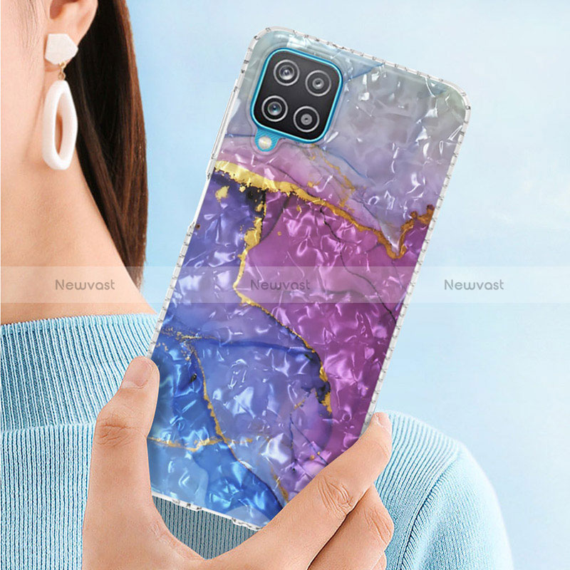 Silicone Candy Rubber Gel Fashionable Pattern Soft Case Cover Y04B for Samsung Galaxy M12