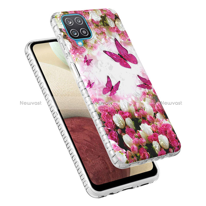 Silicone Candy Rubber Gel Fashionable Pattern Soft Case Cover Y04B for Samsung Galaxy M12