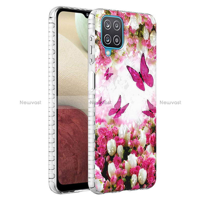 Silicone Candy Rubber Gel Fashionable Pattern Soft Case Cover Y04B for Samsung Galaxy M12