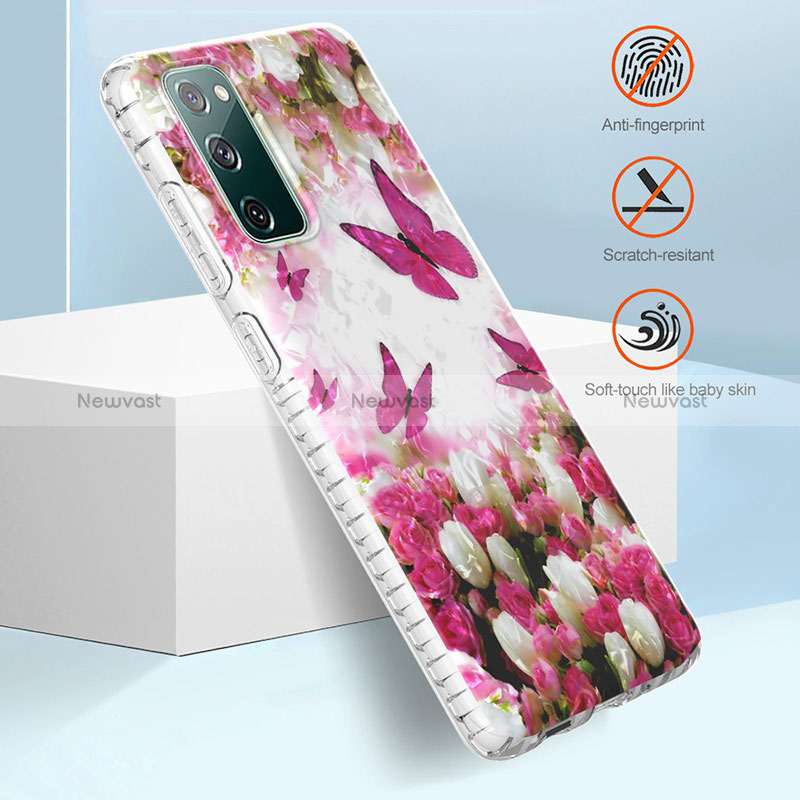 Silicone Candy Rubber Gel Fashionable Pattern Soft Case Cover Y04B for Samsung Galaxy S20 FE 4G