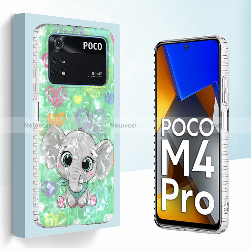 Silicone Candy Rubber Gel Fashionable Pattern Soft Case Cover Y04B for Xiaomi Poco M4 Pro 4G