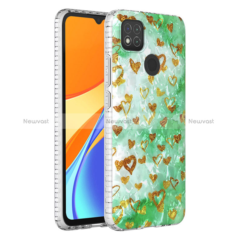 Silicone Candy Rubber Gel Fashionable Pattern Soft Case Cover Y04B for Xiaomi Redmi 9 Activ Green