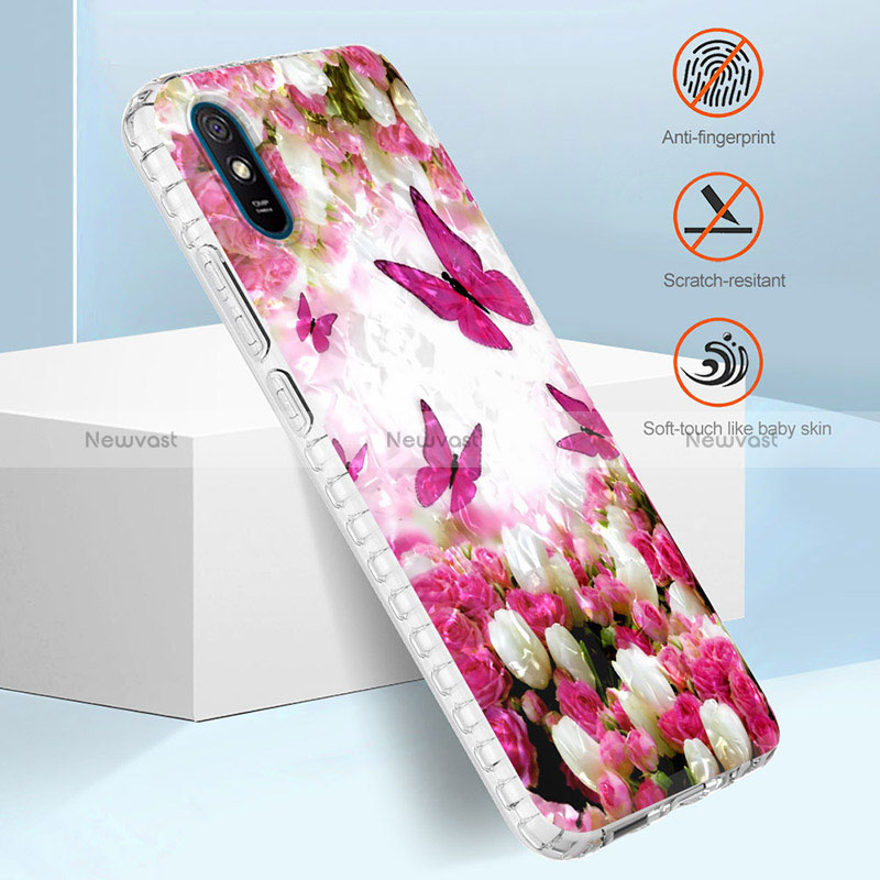 Silicone Candy Rubber Gel Fashionable Pattern Soft Case Cover Y04B for Xiaomi Redmi 9AT