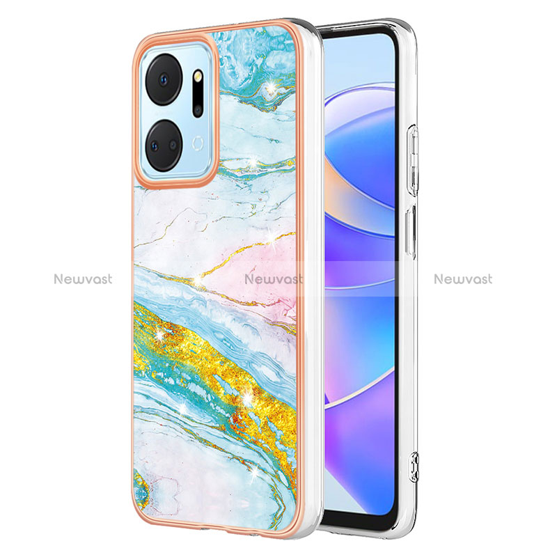 Silicone Candy Rubber Gel Fashionable Pattern Soft Case Cover Y05B for Huawei Honor X7a Colorful