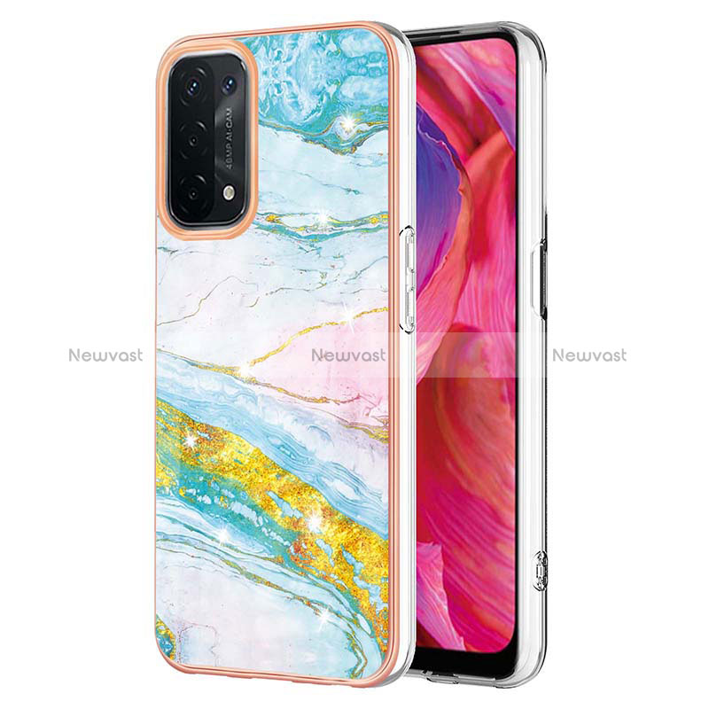 Silicone Candy Rubber Gel Fashionable Pattern Soft Case Cover Y05B for Oppo A74 5G