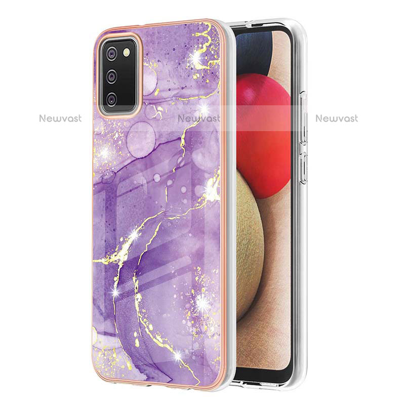 Silicone Candy Rubber Gel Fashionable Pattern Soft Case Cover Y05B for Samsung Galaxy A02s