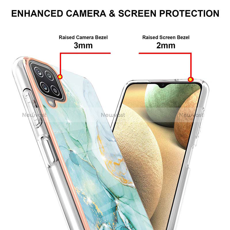 Silicone Candy Rubber Gel Fashionable Pattern Soft Case Cover Y05B for Samsung Galaxy A12 Nacho