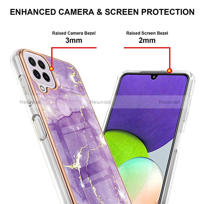 Silicone Candy Rubber Gel Fashionable Pattern Soft Case Cover Y05B for Samsung Galaxy A22 4G