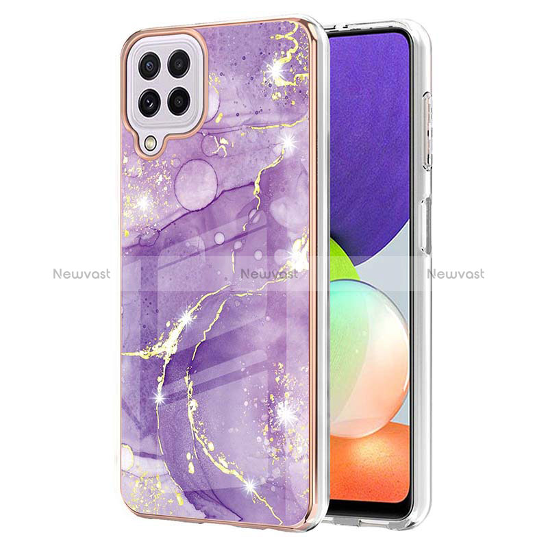 Silicone Candy Rubber Gel Fashionable Pattern Soft Case Cover Y05B for Samsung Galaxy A22 4G