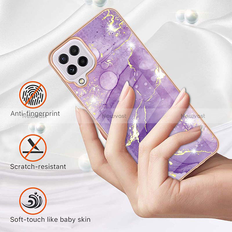 Silicone Candy Rubber Gel Fashionable Pattern Soft Case Cover Y05B for Samsung Galaxy A22 4G