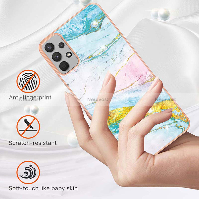 Silicone Candy Rubber Gel Fashionable Pattern Soft Case Cover Y05B for Samsung Galaxy A32 4G