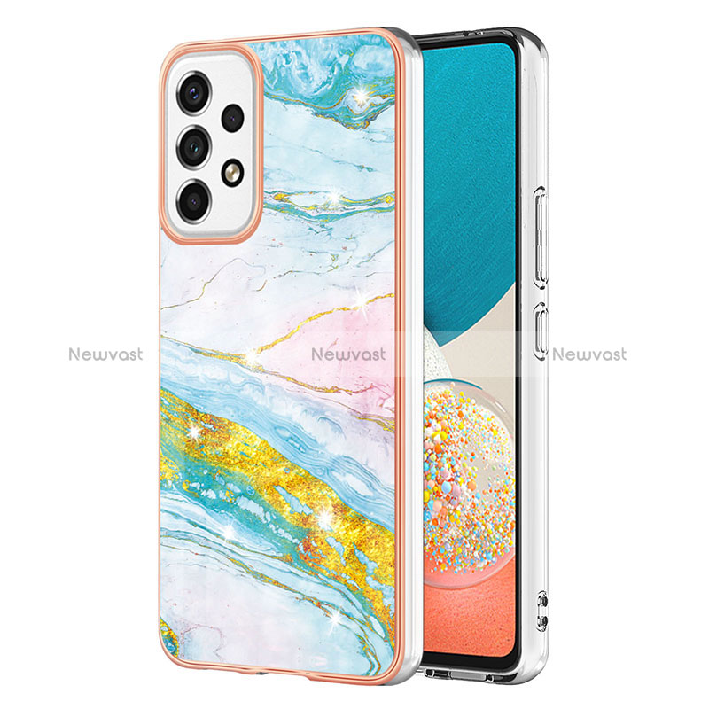 Silicone Candy Rubber Gel Fashionable Pattern Soft Case Cover Y05B for Samsung Galaxy A53 5G Colorful
