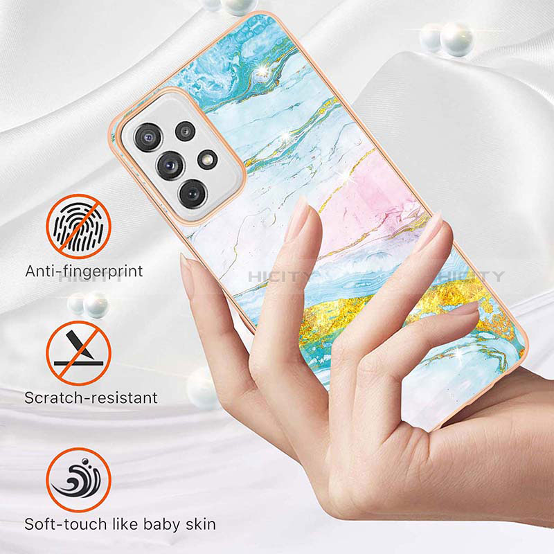 Silicone Candy Rubber Gel Fashionable Pattern Soft Case Cover Y05B for Samsung Galaxy A72 4G