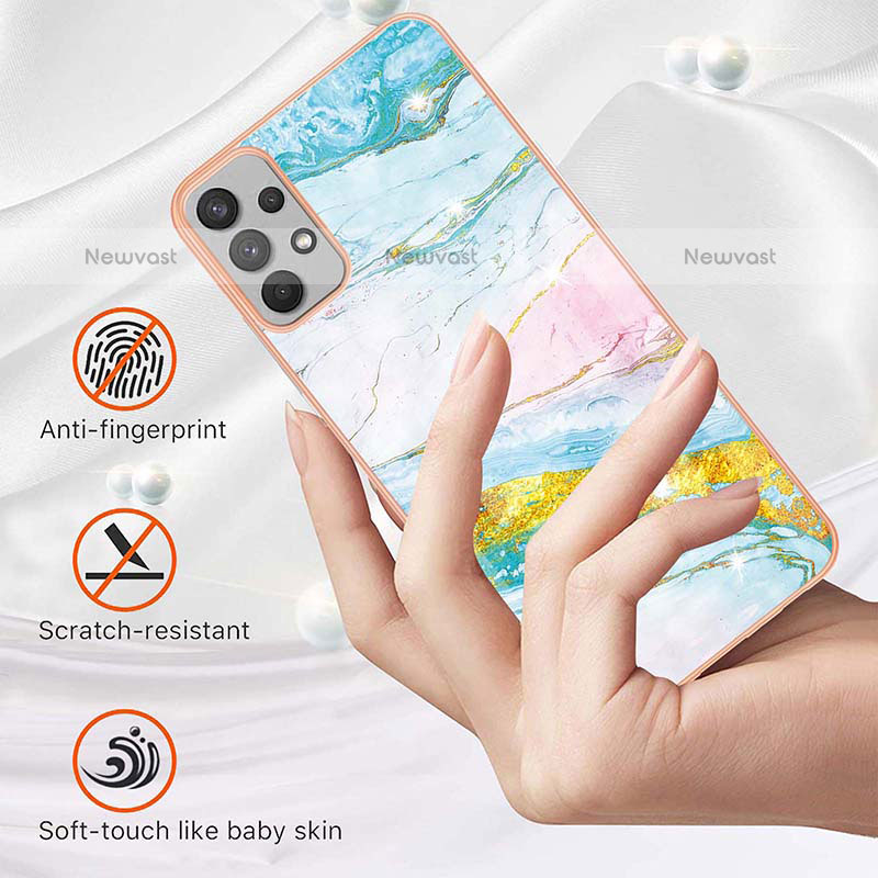 Silicone Candy Rubber Gel Fashionable Pattern Soft Case Cover Y05B for Samsung Galaxy M32 5G