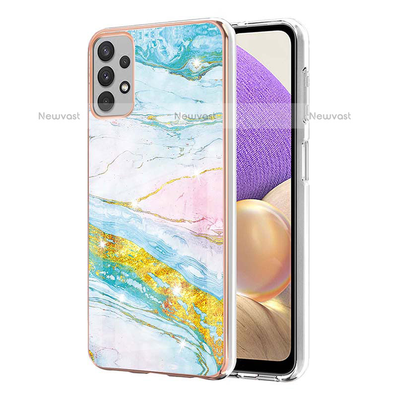 Silicone Candy Rubber Gel Fashionable Pattern Soft Case Cover Y05B for Samsung Galaxy M32 5G Colorful