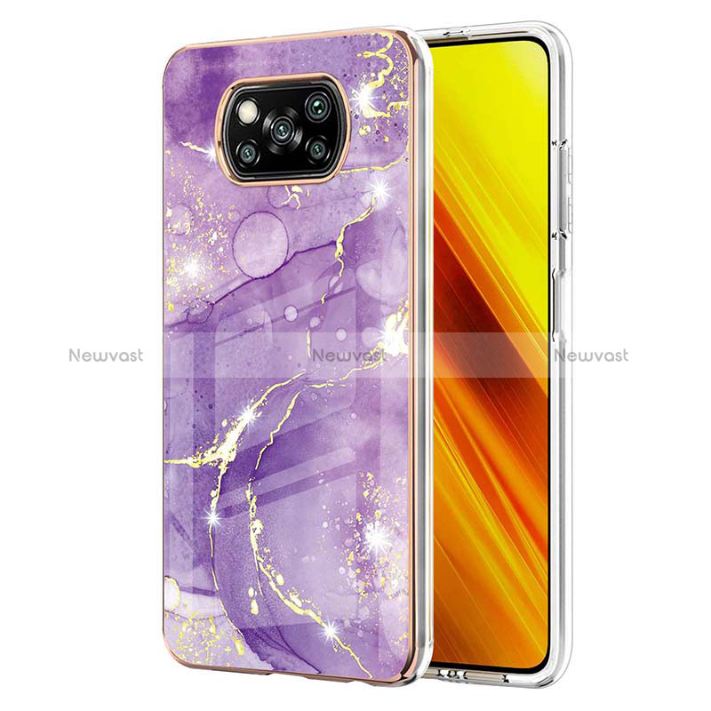 Silicone Candy Rubber Gel Fashionable Pattern Soft Case Cover Y05B for Xiaomi Poco X3 NFC