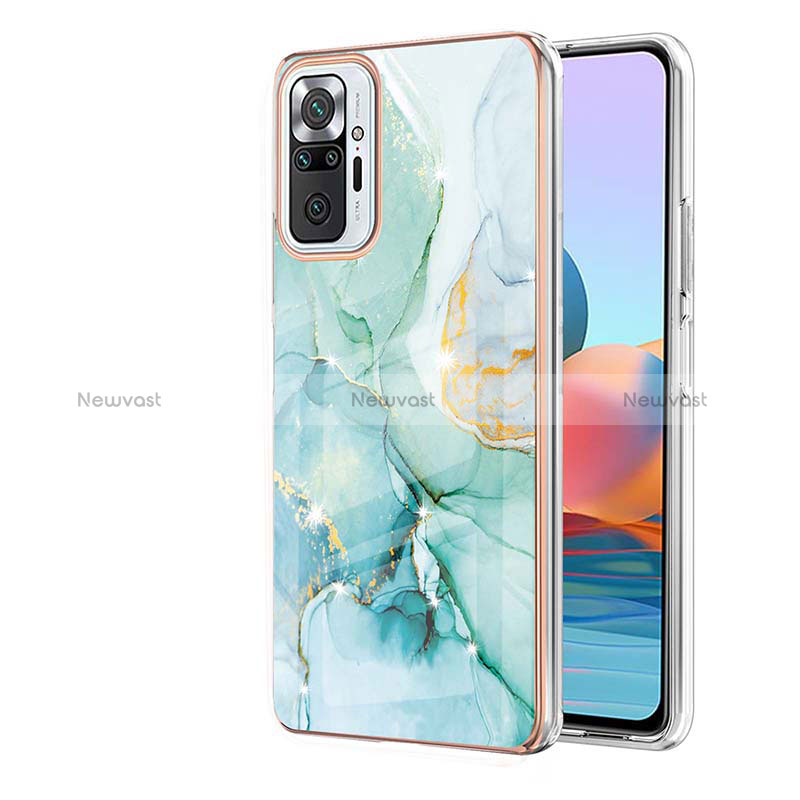 Silicone Candy Rubber Gel Fashionable Pattern Soft Case Cover Y05B for Xiaomi Redmi Note 10 Pro Max Green