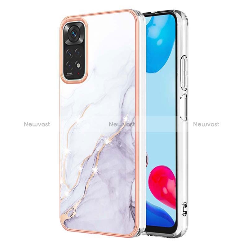 Silicone Candy Rubber Gel Fashionable Pattern Soft Case Cover Y05B for Xiaomi Redmi Note 11 4G (2022) White