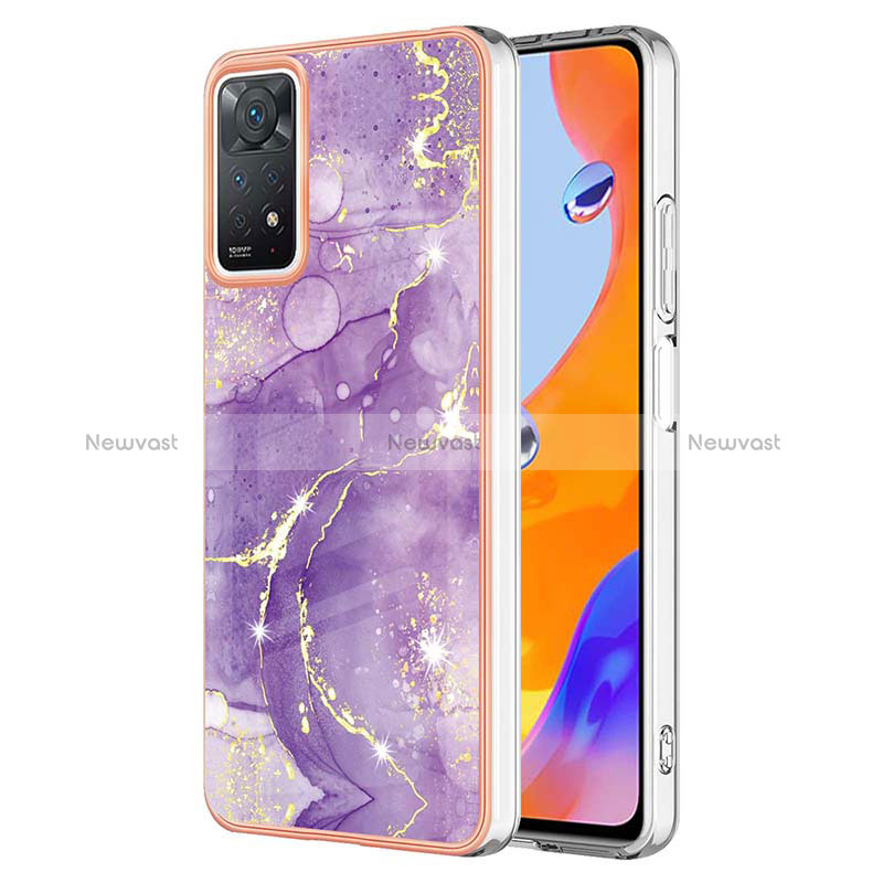 Silicone Candy Rubber Gel Fashionable Pattern Soft Case Cover Y05B for Xiaomi Redmi Note 12 Pro 4G Purple