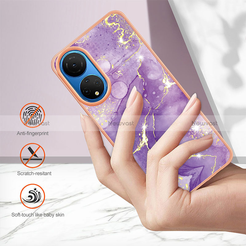 Silicone Candy Rubber Gel Fashionable Pattern Soft Case Cover Y06B for Huawei Honor X7