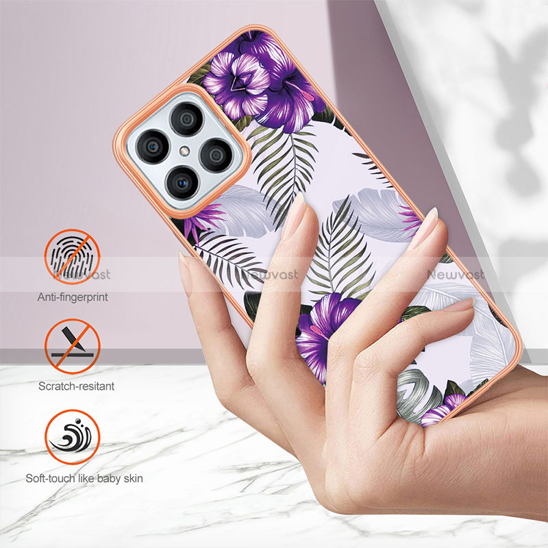 Silicone Candy Rubber Gel Fashionable Pattern Soft Case Cover Y06B for Huawei Honor X8 4G