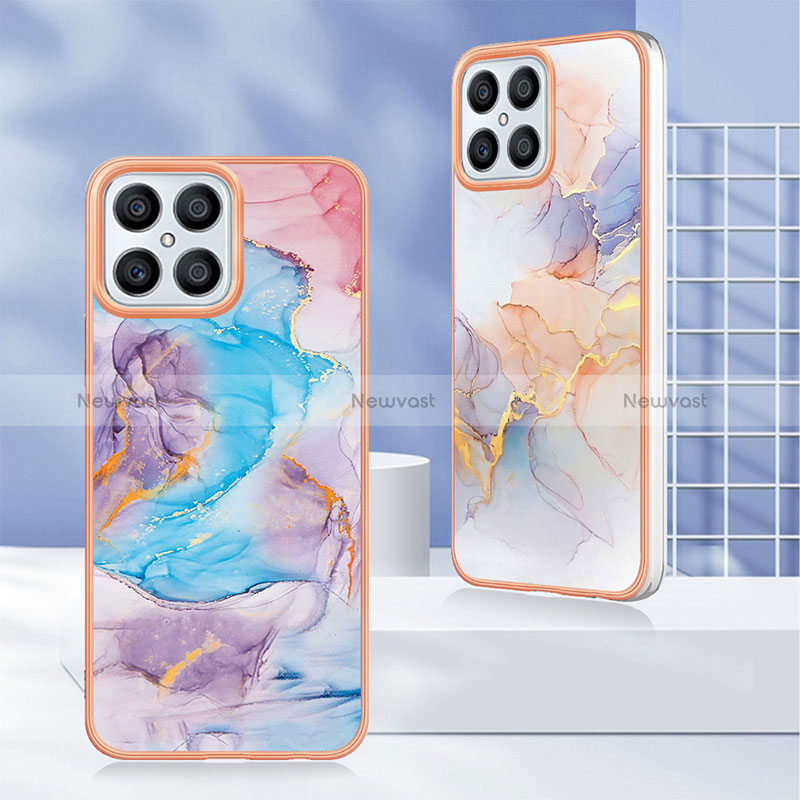 Silicone Candy Rubber Gel Fashionable Pattern Soft Case Cover Y06B for Huawei Honor X8 4G