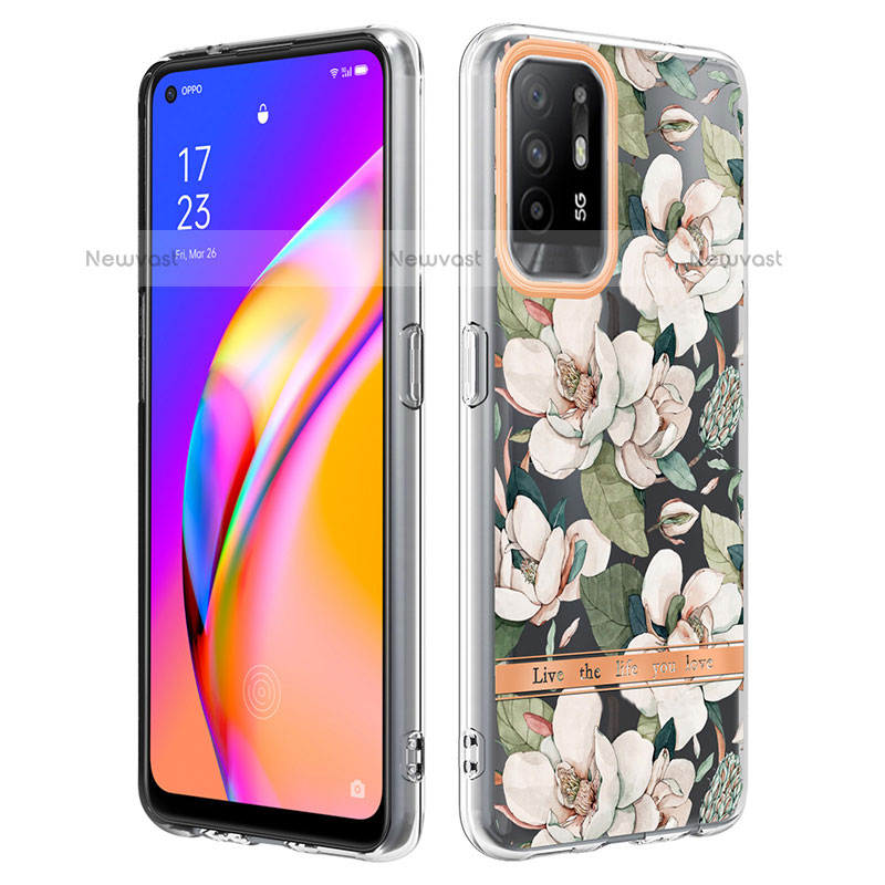 Silicone Candy Rubber Gel Fashionable Pattern Soft Case Cover Y06B for Oppo A94 5G