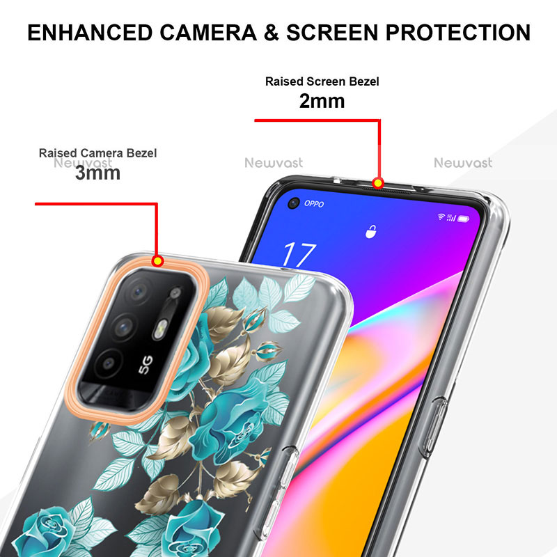 Silicone Candy Rubber Gel Fashionable Pattern Soft Case Cover Y06B for Oppo F19 Pro+ Plus 5G