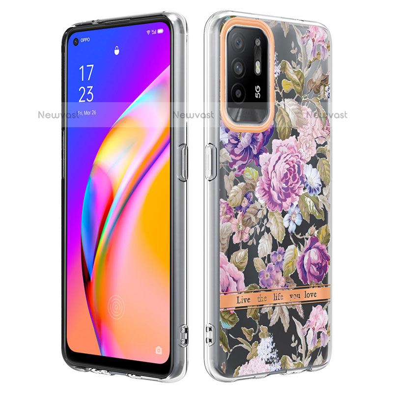 Silicone Candy Rubber Gel Fashionable Pattern Soft Case Cover Y06B for Oppo F19 Pro+ Plus 5G