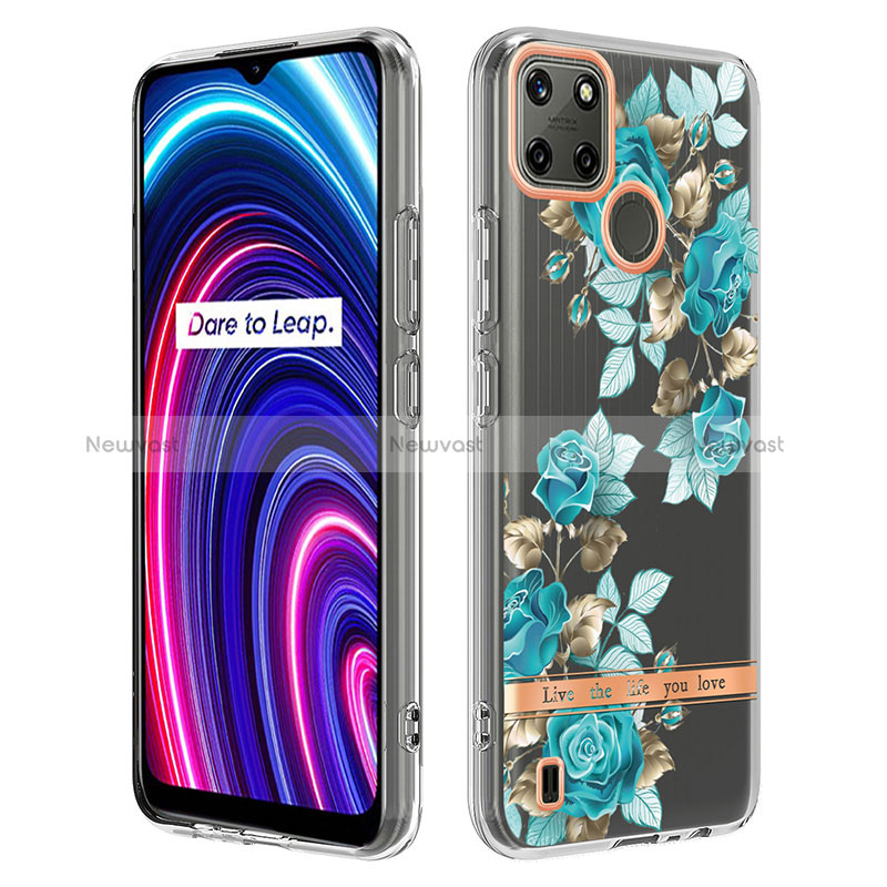 Silicone Candy Rubber Gel Fashionable Pattern Soft Case Cover Y06B for Realme C25Y India