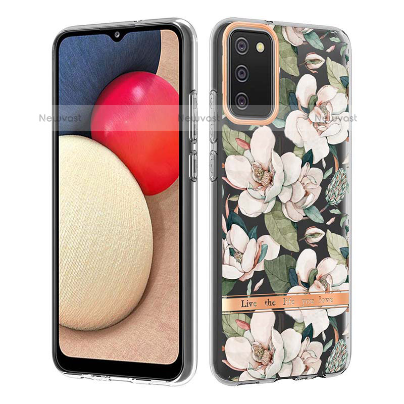 Silicone Candy Rubber Gel Fashionable Pattern Soft Case Cover Y06B for Samsung Galaxy A02s