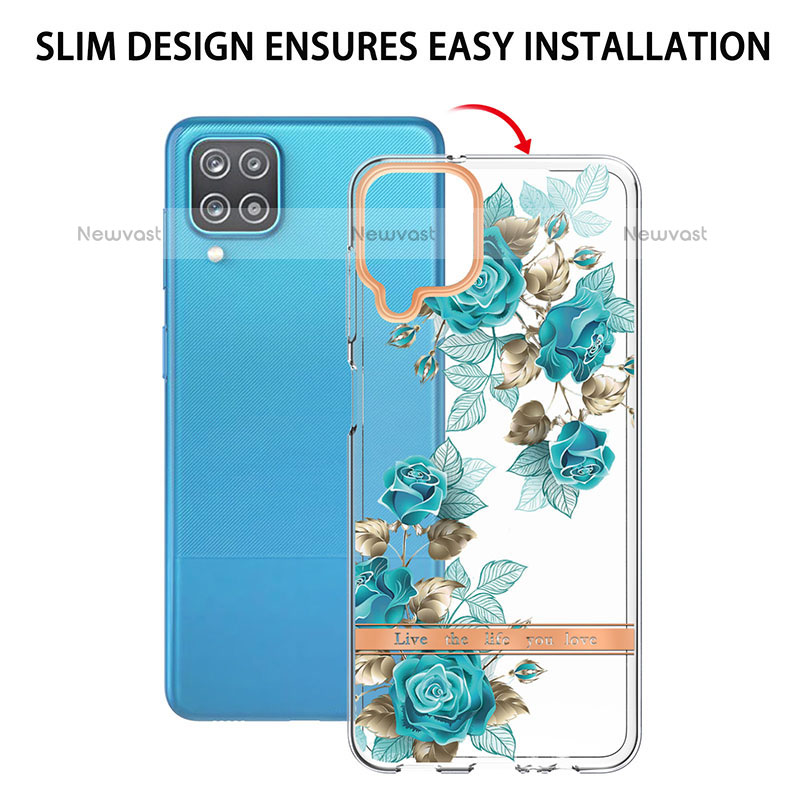 Silicone Candy Rubber Gel Fashionable Pattern Soft Case Cover Y06B for Samsung Galaxy A12