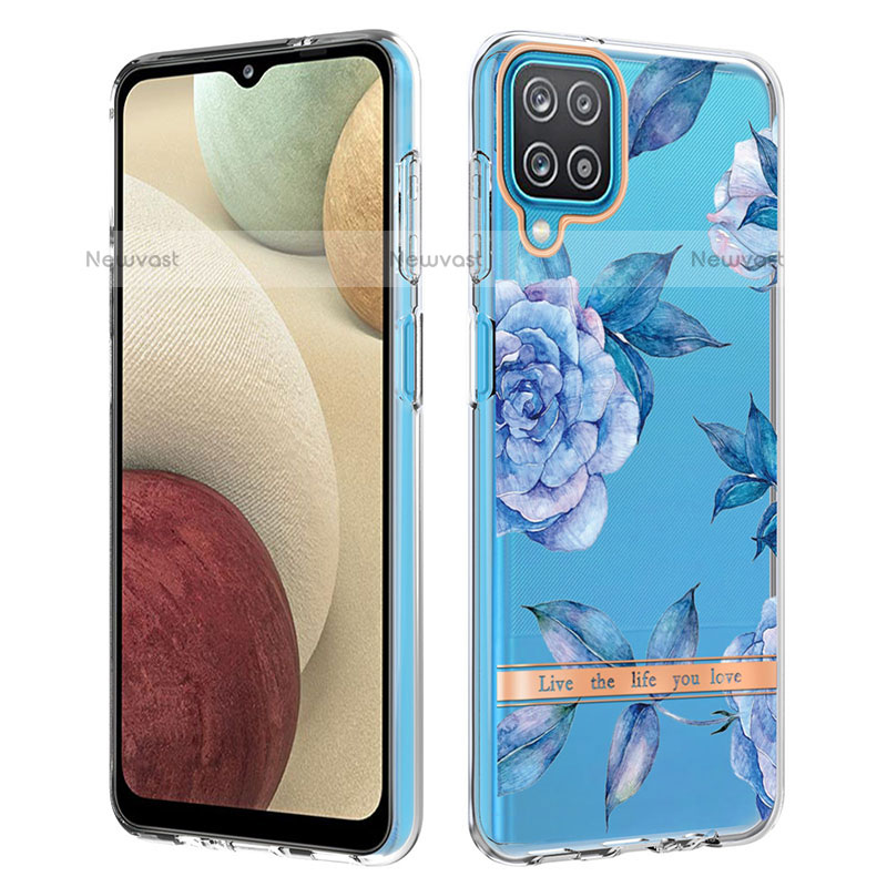 Silicone Candy Rubber Gel Fashionable Pattern Soft Case Cover Y06B for Samsung Galaxy A12