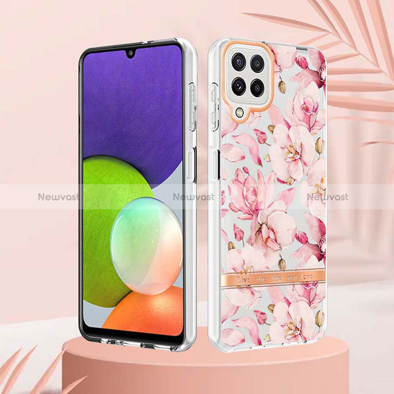 Silicone Candy Rubber Gel Fashionable Pattern Soft Case Cover Y06B for Samsung Galaxy A22 4G