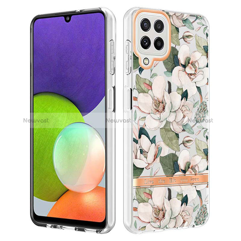 Silicone Candy Rubber Gel Fashionable Pattern Soft Case Cover Y06B for Samsung Galaxy A22 4G