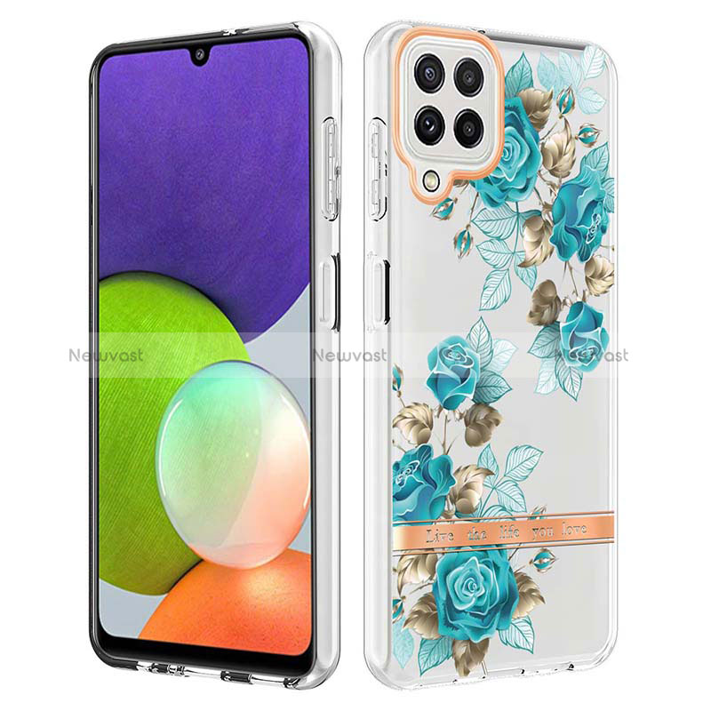 Silicone Candy Rubber Gel Fashionable Pattern Soft Case Cover Y06B for Samsung Galaxy A22 4G