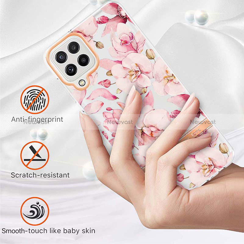 Silicone Candy Rubber Gel Fashionable Pattern Soft Case Cover Y06B for Samsung Galaxy A22 4G