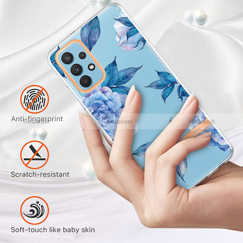 Silicone Candy Rubber Gel Fashionable Pattern Soft Case Cover Y06B for Samsung Galaxy A32 4G