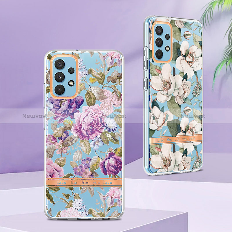 Silicone Candy Rubber Gel Fashionable Pattern Soft Case Cover Y06B for Samsung Galaxy A32 5G