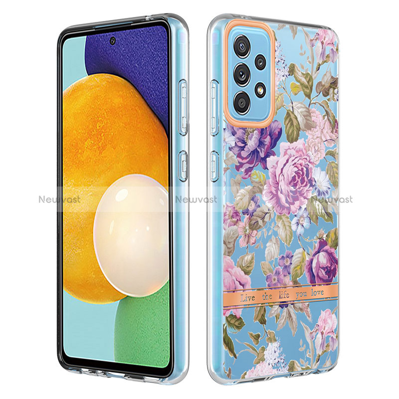 Silicone Candy Rubber Gel Fashionable Pattern Soft Case Cover Y06B for Samsung Galaxy A52 4G