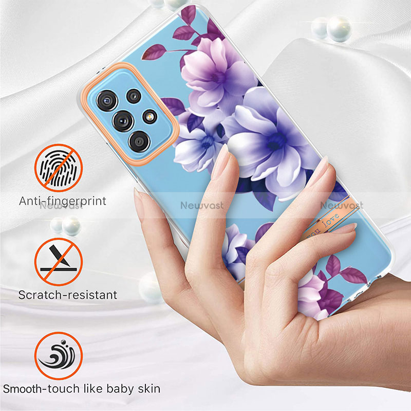 Silicone Candy Rubber Gel Fashionable Pattern Soft Case Cover Y06B for Samsung Galaxy A52 4G