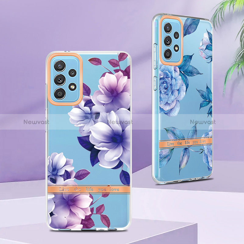 Silicone Candy Rubber Gel Fashionable Pattern Soft Case Cover Y06B for Samsung Galaxy A52s 5G