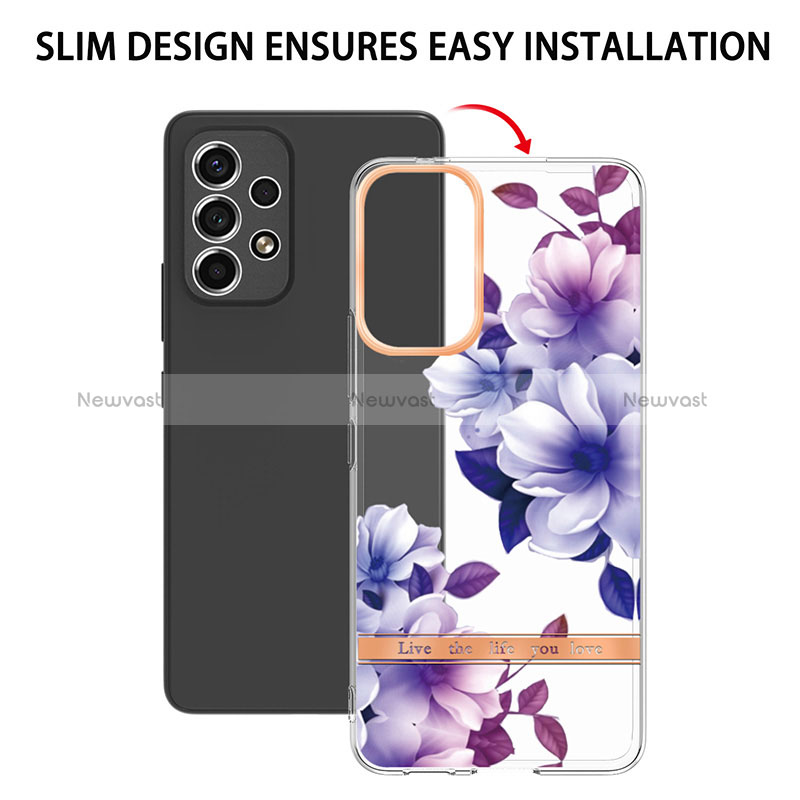 Silicone Candy Rubber Gel Fashionable Pattern Soft Case Cover Y06B for Samsung Galaxy A53 5G