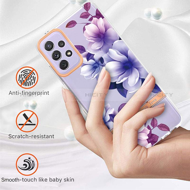 Silicone Candy Rubber Gel Fashionable Pattern Soft Case Cover Y06B for Samsung Galaxy A72 4G