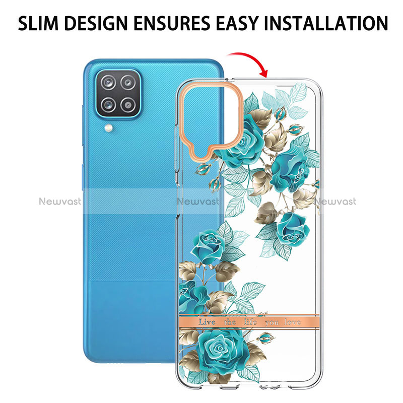 Silicone Candy Rubber Gel Fashionable Pattern Soft Case Cover Y06B for Samsung Galaxy M12