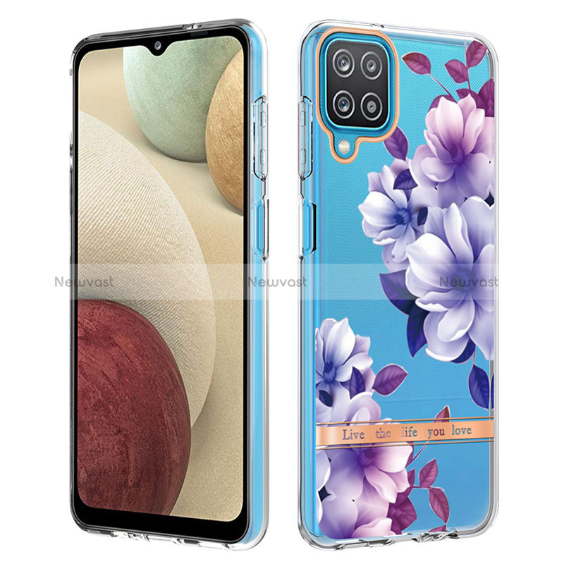 Silicone Candy Rubber Gel Fashionable Pattern Soft Case Cover Y06B for Samsung Galaxy M12